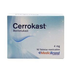 CERROKAST 4 mg TABLETAS MASTICABLES