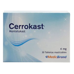 CERROKAST 4 mg TABLETAS MASTICABLES