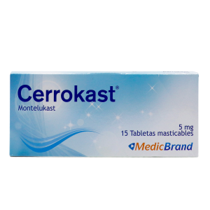 CERROKAST 5 mg TABLETAS MASTICABLES