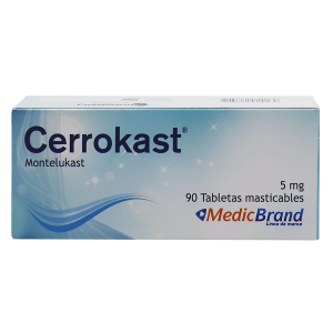 CERROKAST 5 mg TABLETAS MASTICABLES